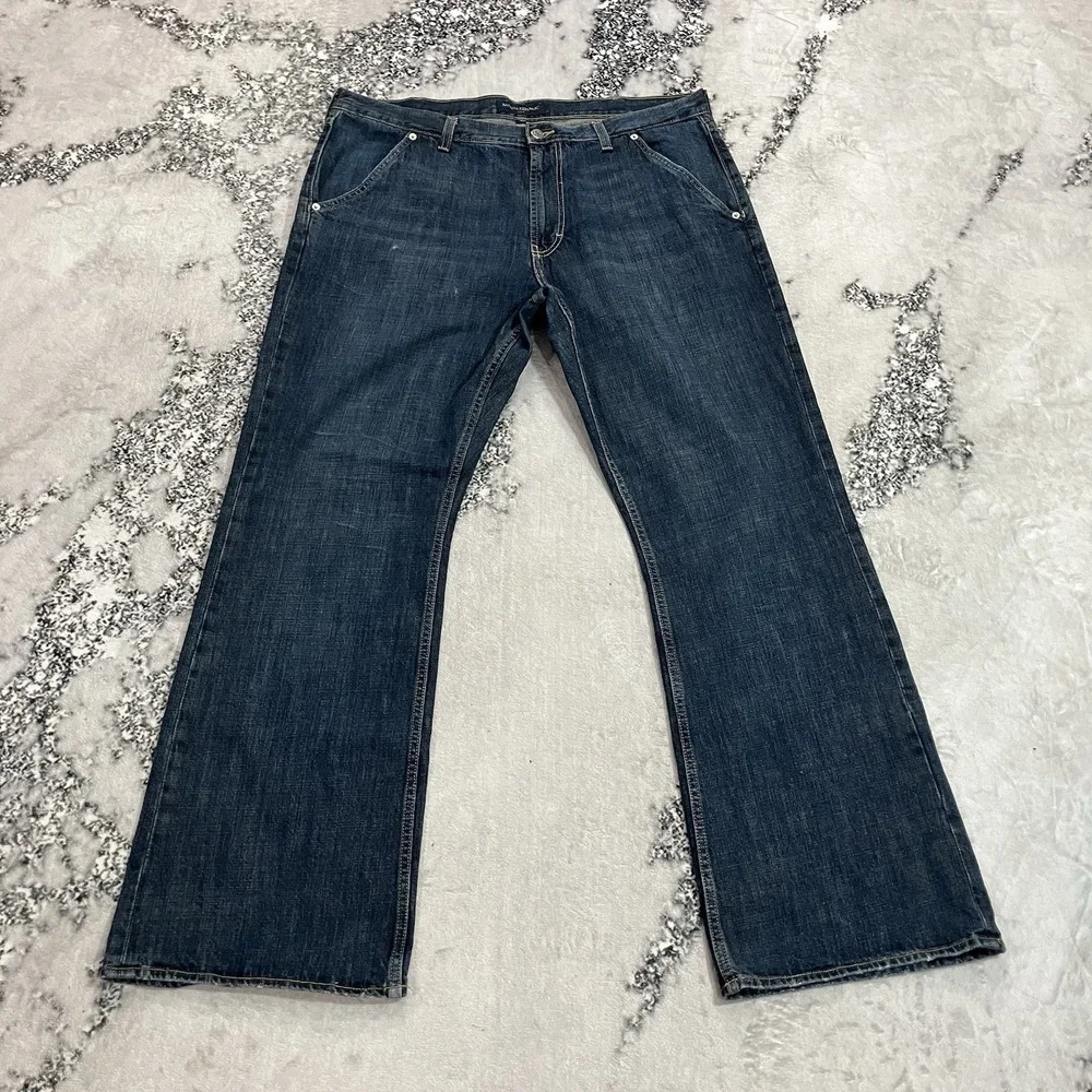 Banana Republic Mens 38x32 Dark Wash Blue Jeans Straight Leg Classic Denim Pants
